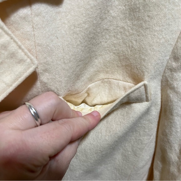 Pendleton Vintage Wool Single Button Cream Women's Blazer - Picture 9 of 15